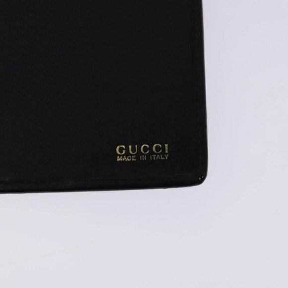 GUCCI Book Cover Leather Black Auth 133512 - Picture 9 of 16